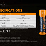 Fenix 21700 -5000mAh Battery Type-C USB