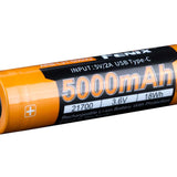 Fenix 21700 -5000mAh Battery Type-C USB
