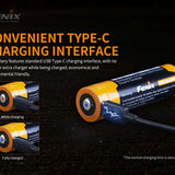 Fenix 21700 -5000mAh Battery Type-C USB
