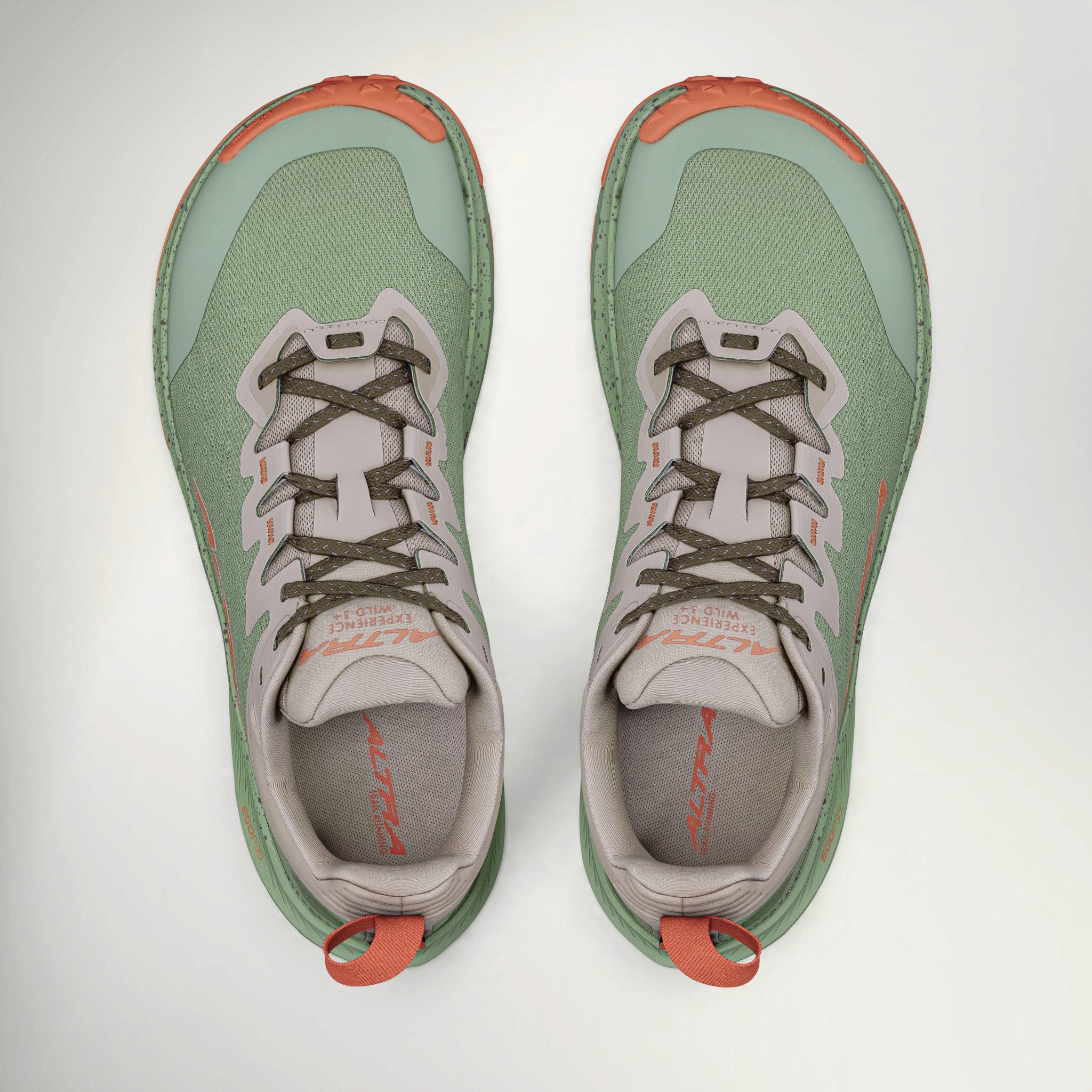 Altra Experience Wild 3+ Men's in Taupe, top view of the pair
