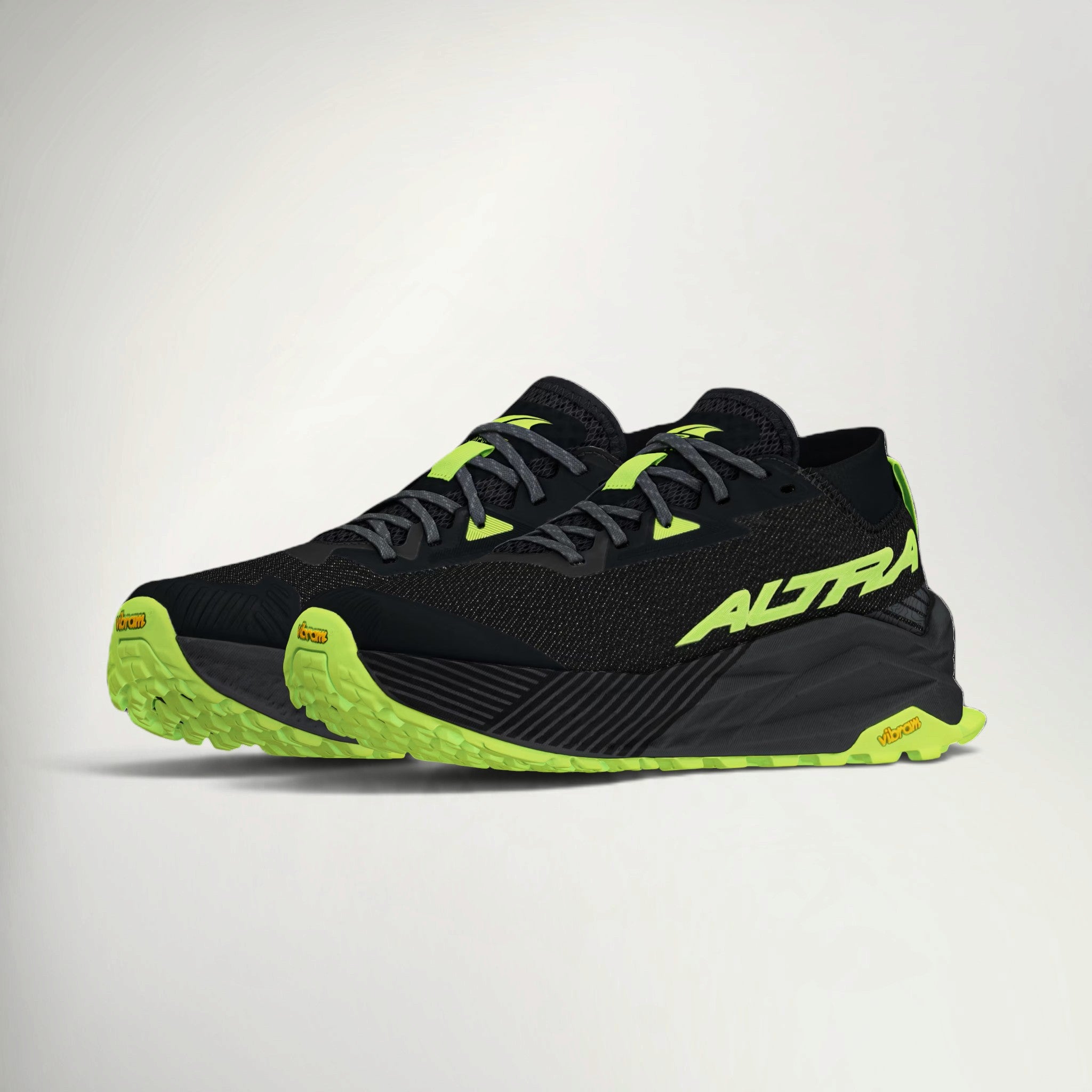 Altra Olympus 275 Women's in Black/Lime, three-quarter view