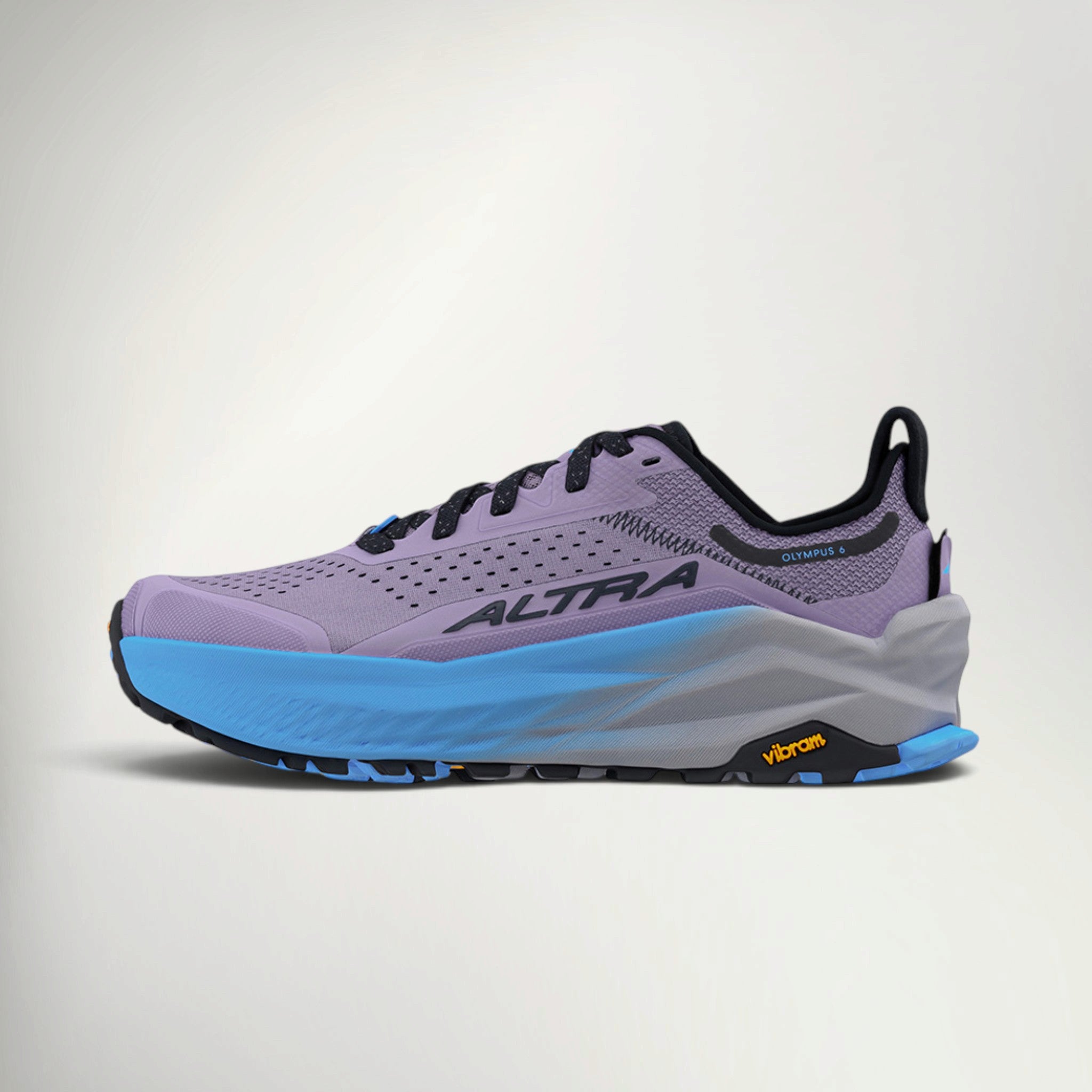 Altra Olympus 6 Women's trail shoe in purple, side view