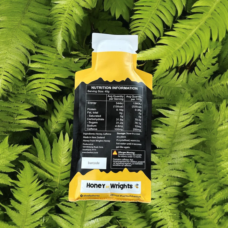 Beefast Energy Gel - Clover + Caffeine 100mg