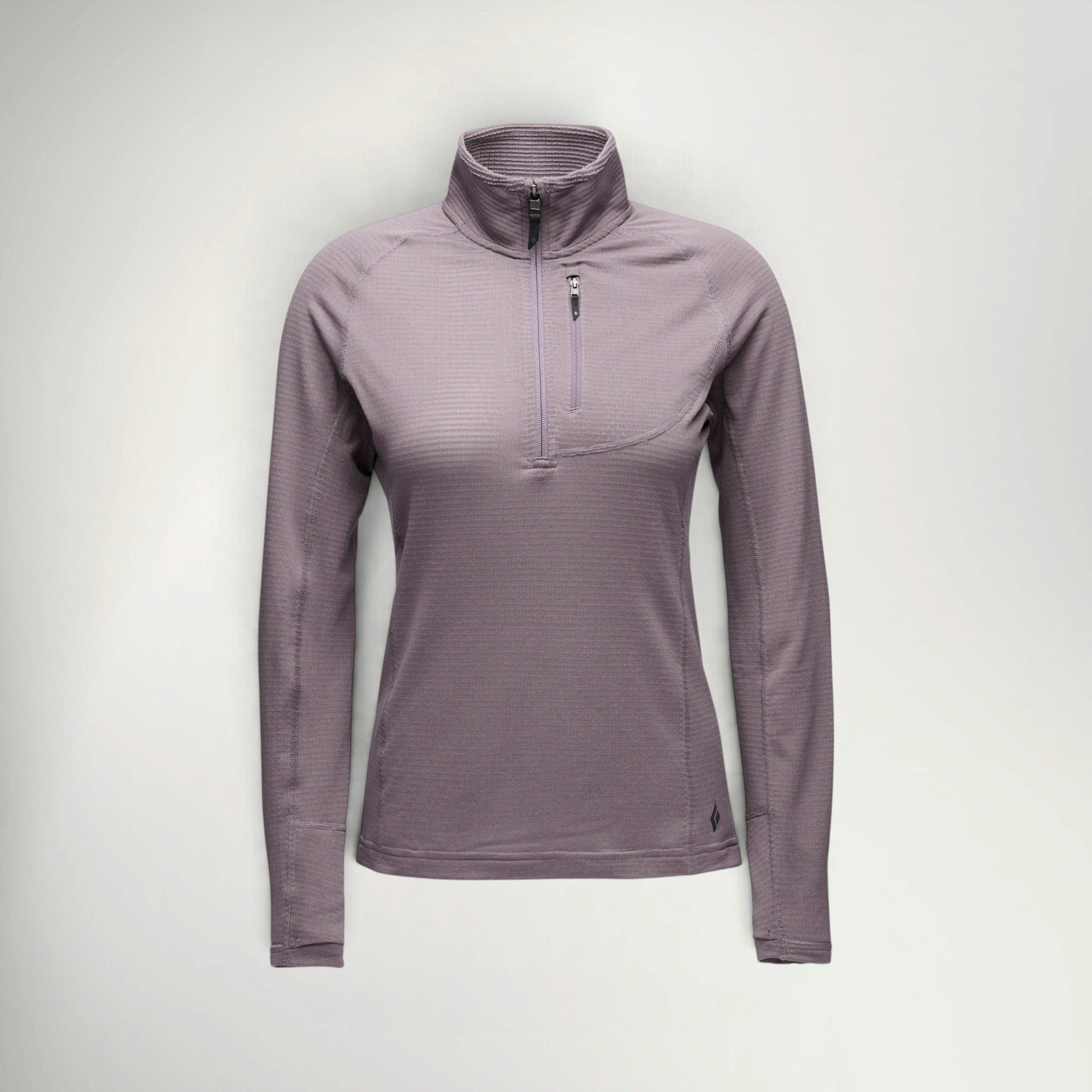 Black Diamond Coefficient LT Quarter Zip Women's in Dark Mauve, front view