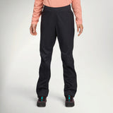 Black Diamond Fineline Stretch Pant Women's in Black worn by a hiker, front view