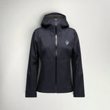 Black Diamond FinelineStretch Shell Women's in Black, front view