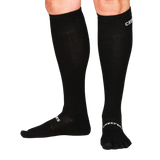Creepers Merino Toe Sock - Over the Calf Black