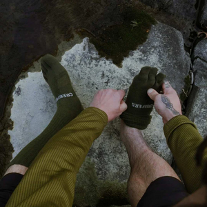 Creepers Merino Toe Socks - Boot Olive Drab