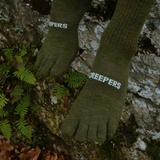 Creepers Merino Toe Socks - Boot Olive Drab