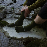 Creepers Merino Toe Socks - Crew Olive Drab