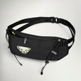 Dynafit Trail Belt in Black, front view with zip pocket