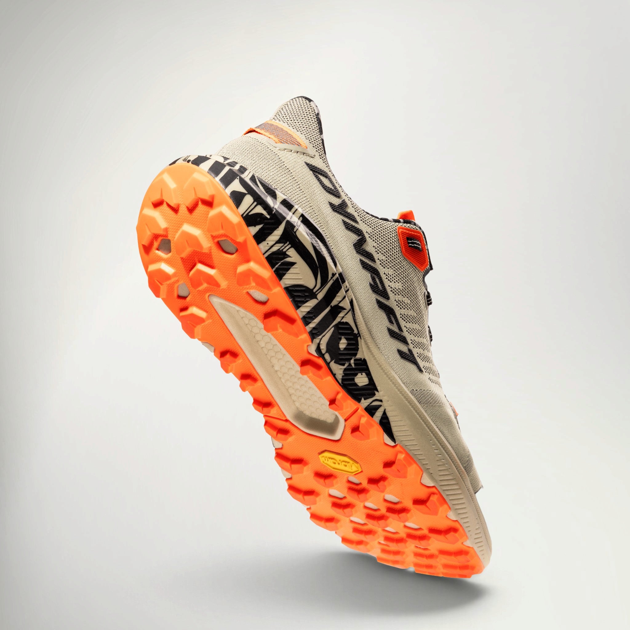 Dynafit Trail Graphic Running Shoe Men's, angled view of the heel and outsole