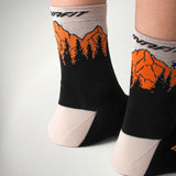 Dynafit Traverse Mid Socks - Black/Orange