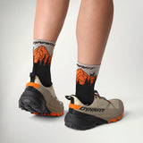 Dynafit Traverse Mid Socks - Black/Orange