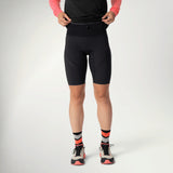 Dynafit Ultra Short Tights Women's in Black worn by a runner, front view