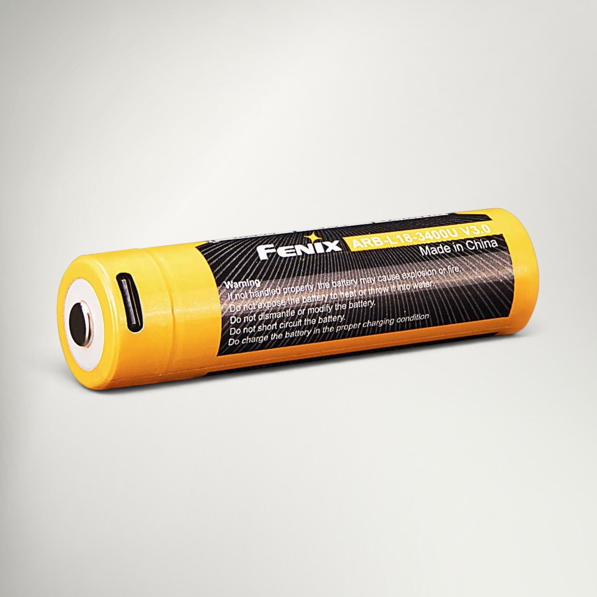 Fenix 18650 Battery 3400mAh USB C Rechargeable