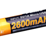 Fenix 18650 Battery 2600mAh USB