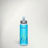 HydraPak Skyflask Speed 350ml soft flask in Malibu Blue, front view