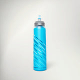 HydraPak Ultraflask Speed 500ml soft flask in blue, front view