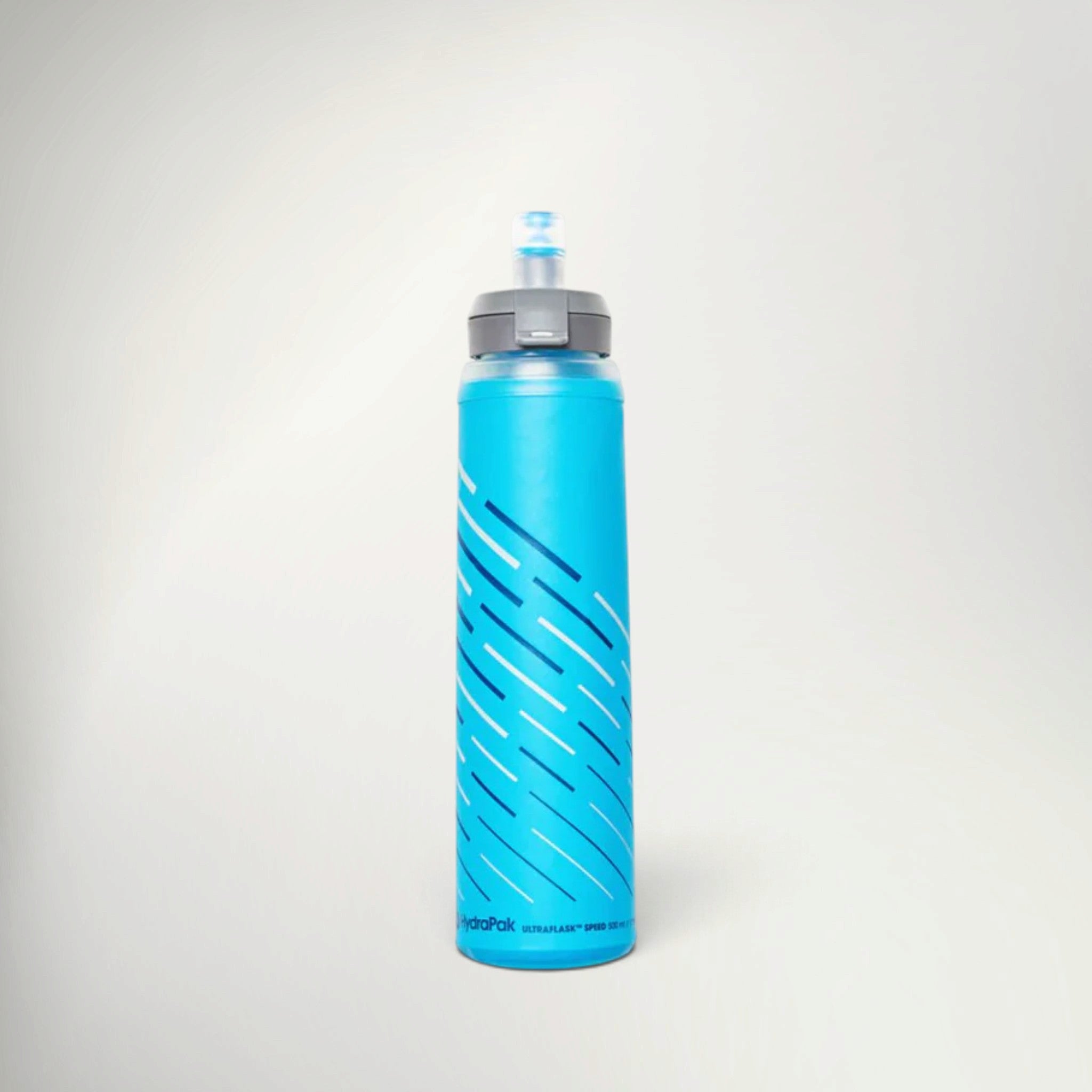 HydraPak Ultraflask Speed 500ml soft flask in blue, front view