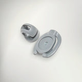 HydraPak Tube Magnet in grey, the two-part magnetic clip that holds a hydration tube to a pack strap