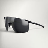 Julbo Faster L Reactiv Performance 0-3 in Matt Black, front three-quarter view