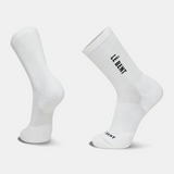 Le Bent Targeted Cushion 3/4 Crew Ribbed Sock - White