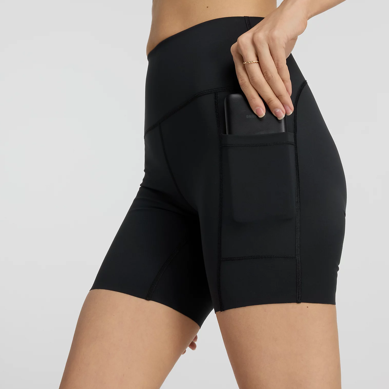 New Balance Sleek Pocket High Rise Short 6" Women's