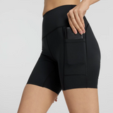 New Balance Sleek Pocket High Rise Short 6" Women's