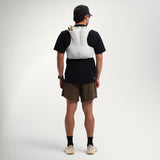 Raide LF 5L Running Vest worn by a runner, full-length back view