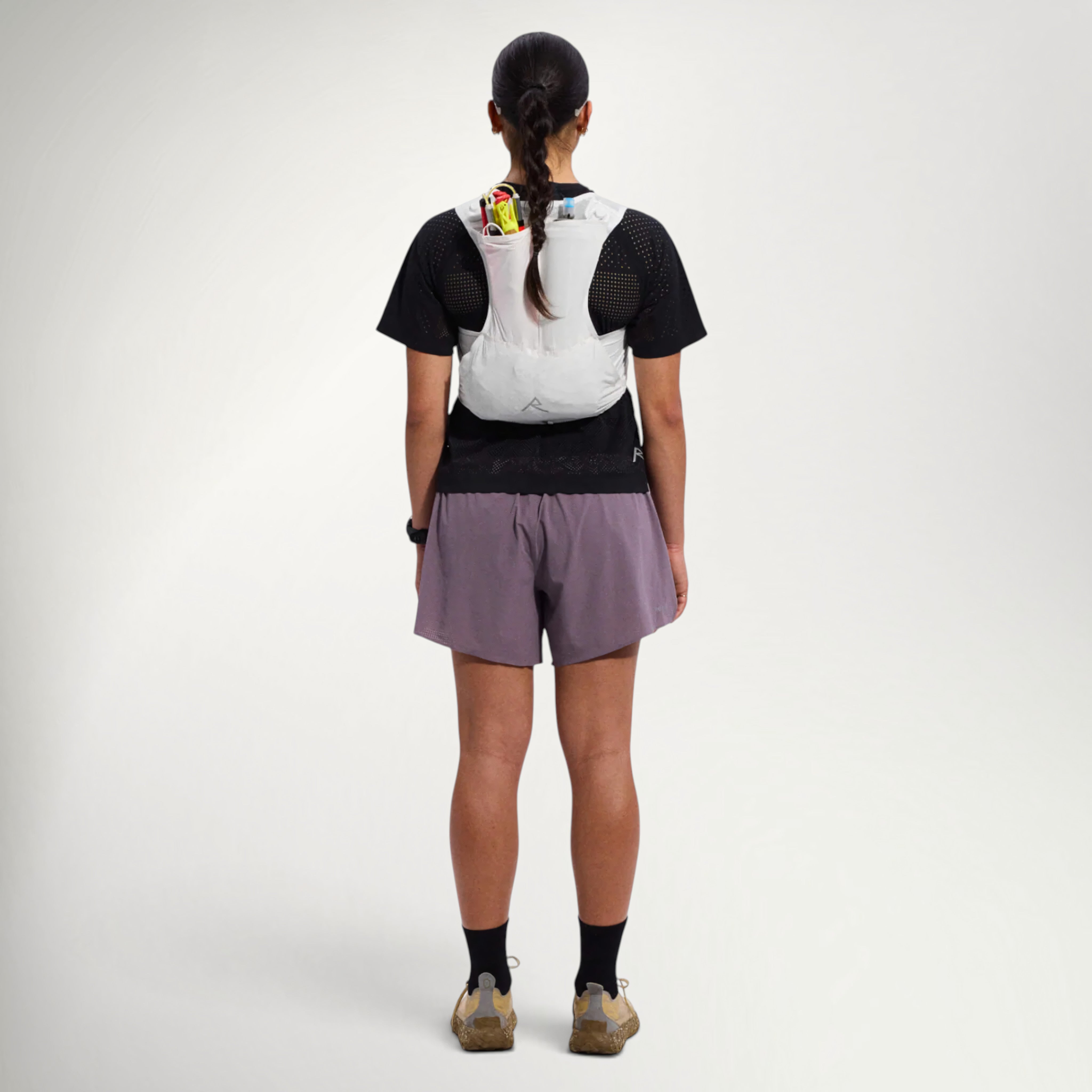 Raide LF 5L Running Vest worn by a runner, back view