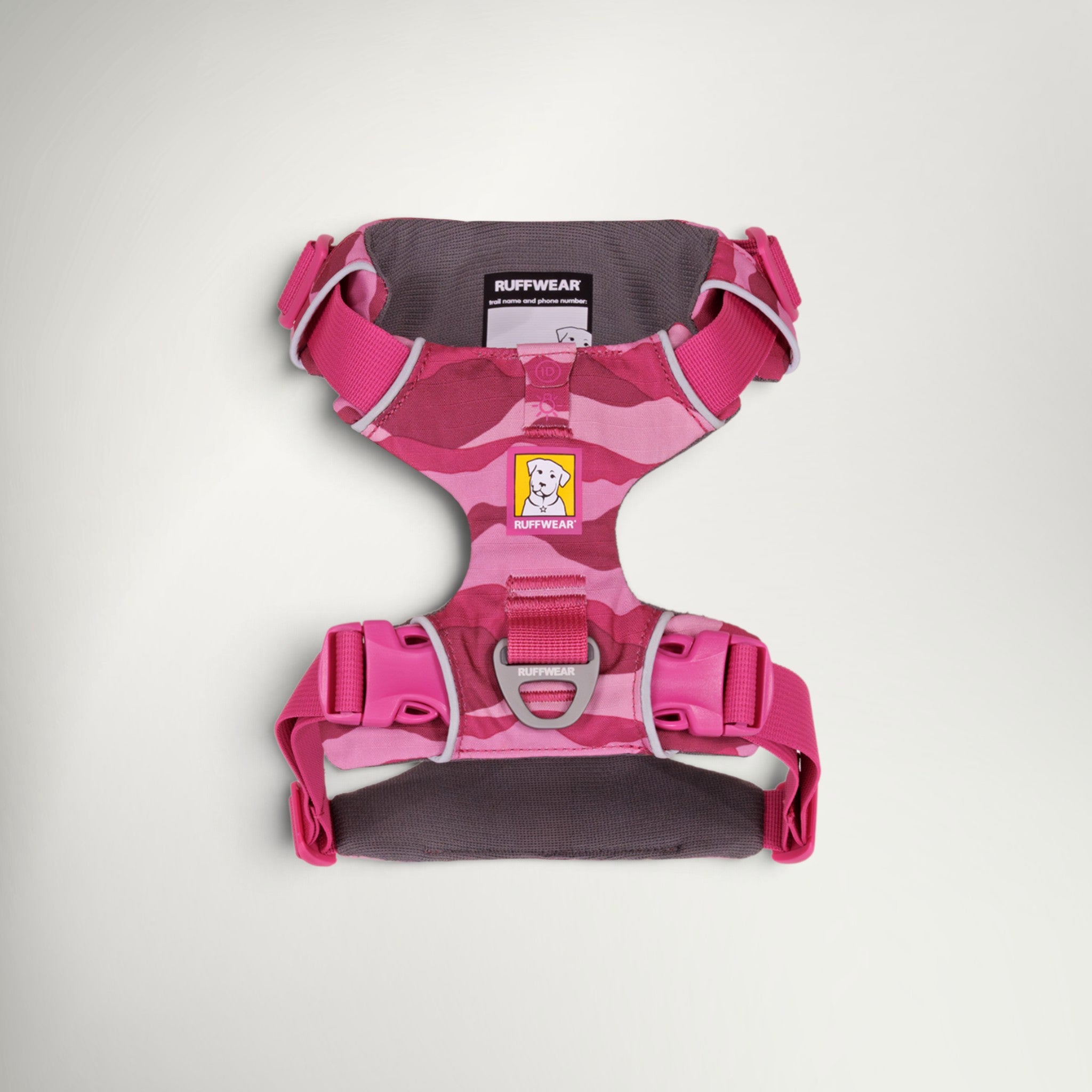 Ruffwear Front Range dog harness in Pink Mountains