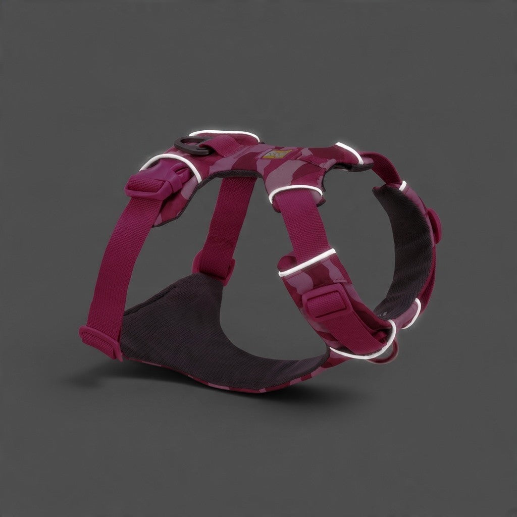 Ruffwear Front Range dog harness in Pink Mountains