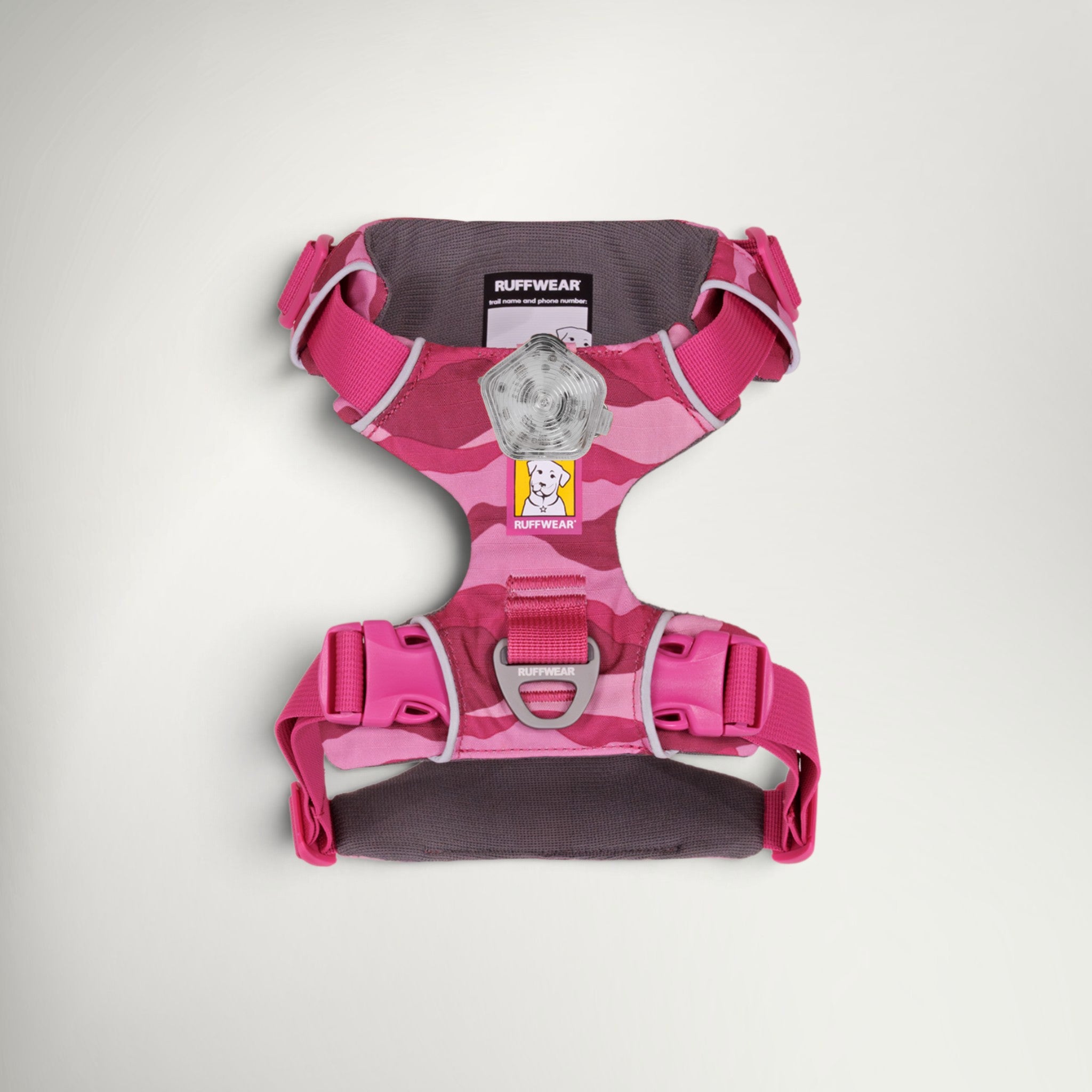 Ruffwear Front Range dog harness in Pink Mountains