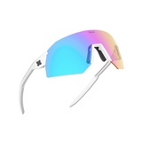 SunGod Ultras - Matte White w/ IRIS HV Blue Lens