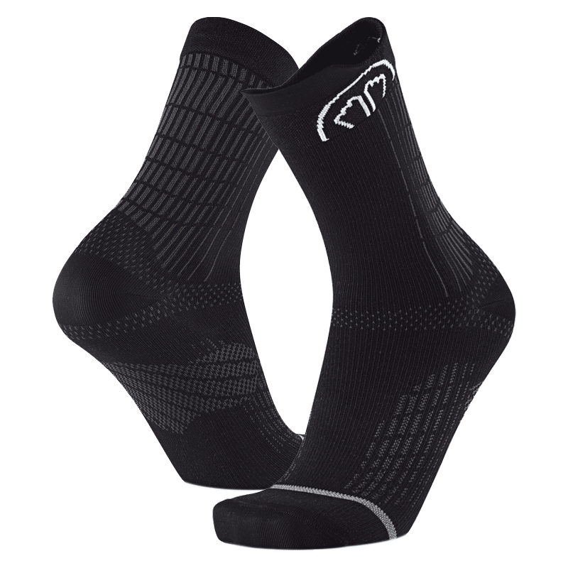 Sidas Run Anatomic Crew Socks in Black, alternate view