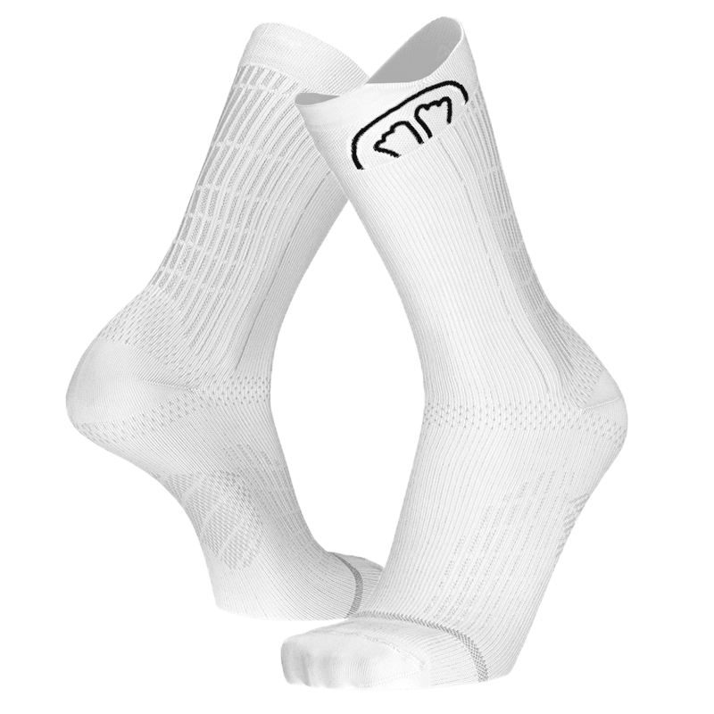 Sidas Run Anatomic Crew Socks in White, alternate view
